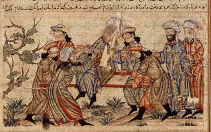 Asasinarea lui Nizam al-Mulk 1092 - pictură cu autor necunoscut expusă în Palatul Topkapi din Istanbul FOTO wikipedia.org
