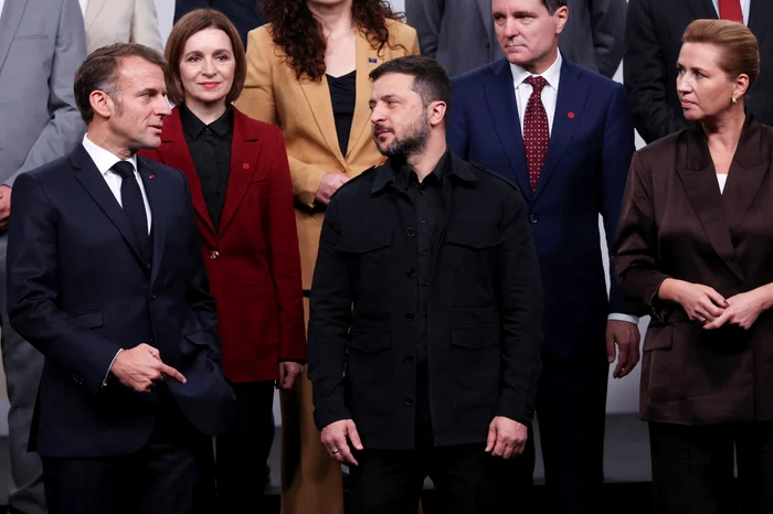 Emmanuel Macron, președintele Franței, la summitul de la Copenhaga FOTO AFP
