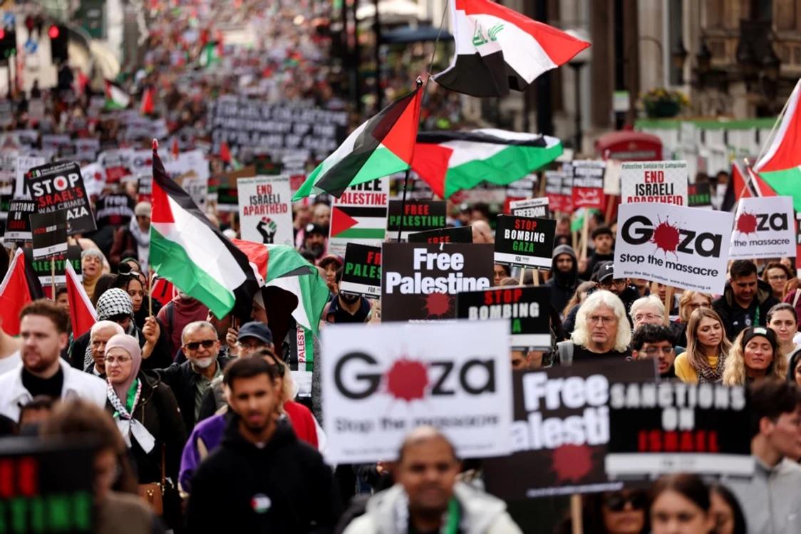 Miting pro-Palestina la Londra FOTO EPA EFE