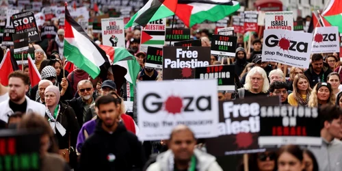 Miting pro Palestina la Londra. FOTO EPA-EFE