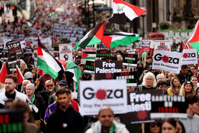 Miting pro-Palestina la Londra FOTO EPA EFE