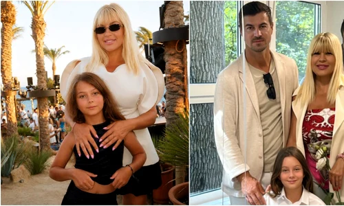 Elena Udrea și fiica sa în prima zi de școală jpg
