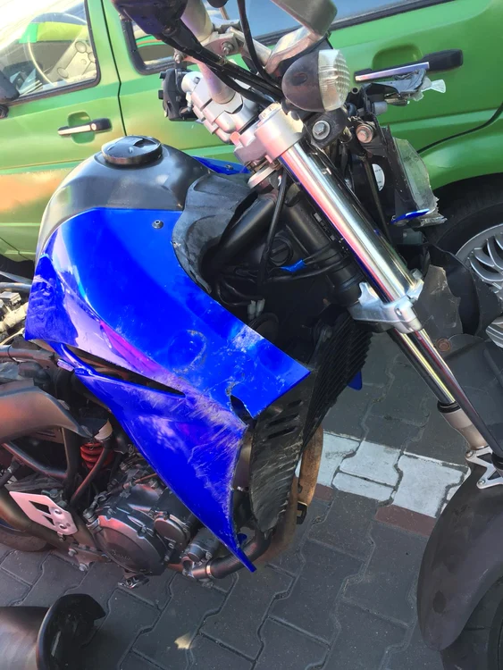 Motocicleta lui Bogdan, dauna totala!