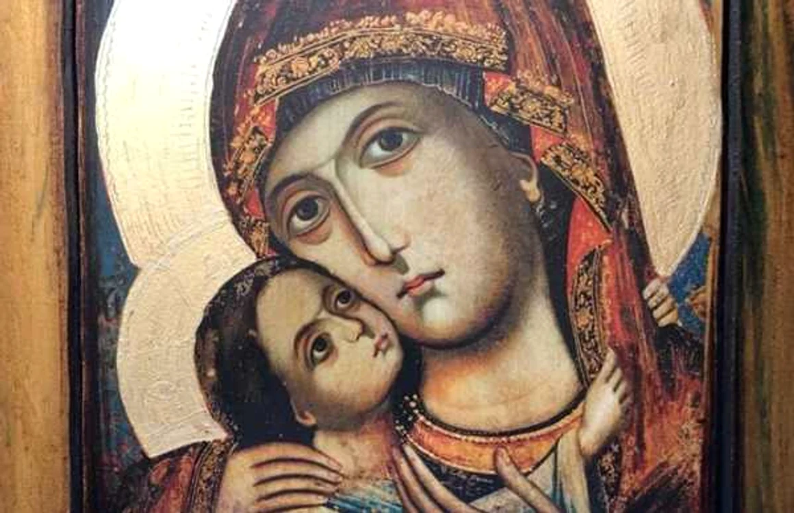 Icoana Maicii Domnului aparţinând Sfântului Nichifor Leprosul FOTO Lumină lină Sibiu
