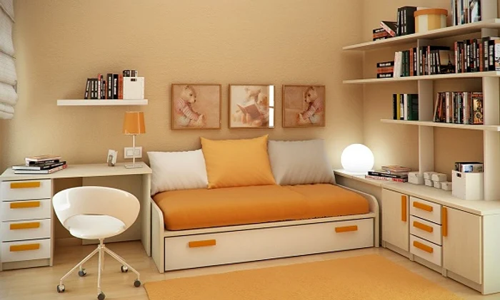 Portocaliu stimulează creativitatea și este ideal pentru camera copiilor