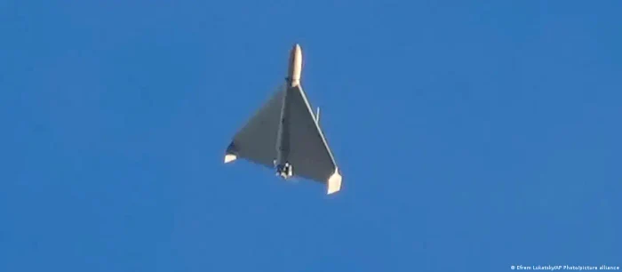 Dronă de atac folosită de Rusia împotriva Ucrainei