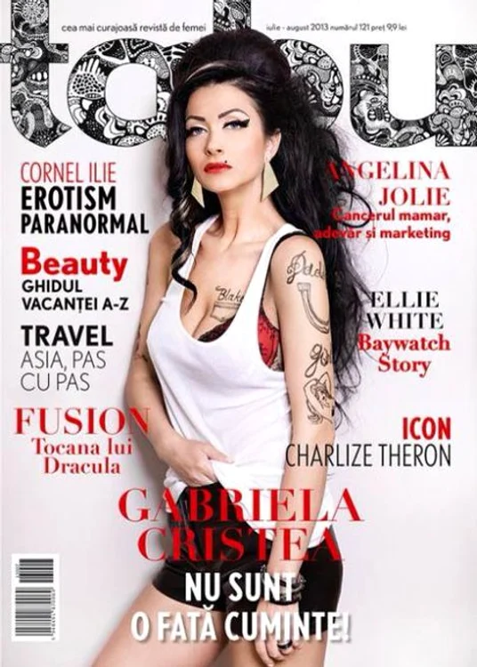 Gabriela Cristea este pe coperta noului număr Tabu
