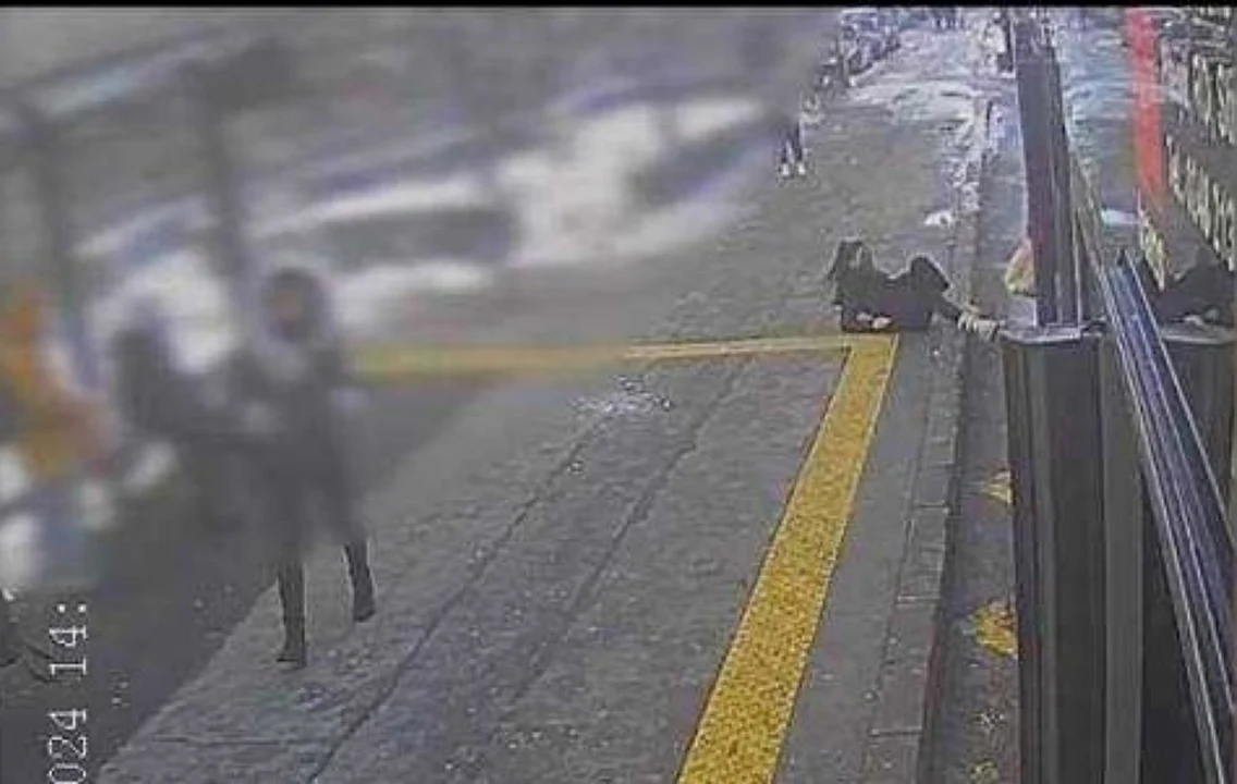 agresor Pitesti01, captură CCTV