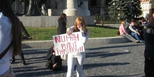 Flashmob-uri împotriva traficului de persoane s-au desfășurat și anul trecut în alte orașe din țară