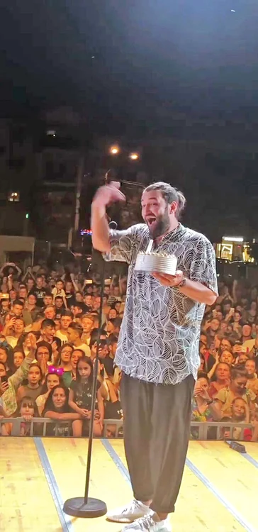 Smiley și-a sărbătorit ziua de naștere pe scenăFoto: arhivă personală