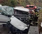 Accident pe Valea Oltului în Brezoi Vâlcea Foto ISU Vâlcea