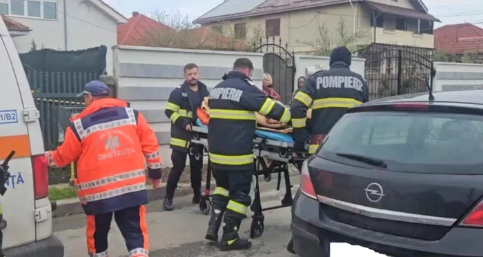 Intervenția a fost dificilă. FOTO: Ziua de Constanța