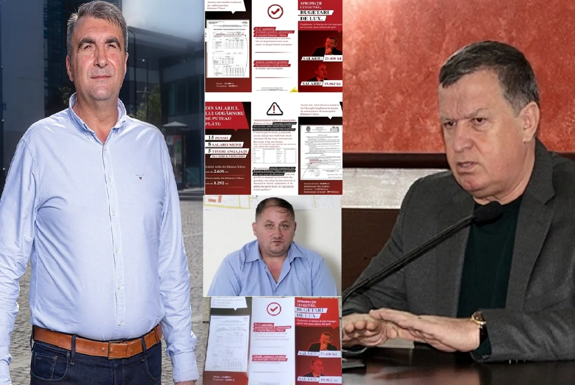 Campanie electorală la Vâlcea cu acuze despre denigrări şi agresiune: În imagini: Virgil Pîrvulescu şi Mircia Gutău, candidaţi la primărie şi un voluntar - victimă a luptei electorale; Foto colaj