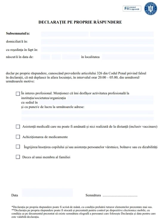România intră, începând din 9 noiembrie 2020, în carantină parțială