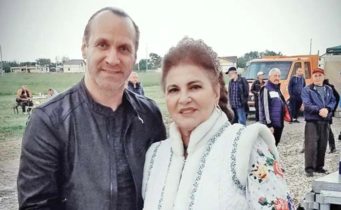 Irina, alături de Alin Oprea, în spatele scenei