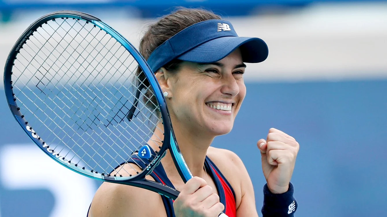 Sorana Cîrstea se pregătește de confruntarea cu Emma Navarro. Foto EPA EFE