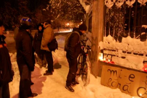 Protest la casa Muhle din Timişoara