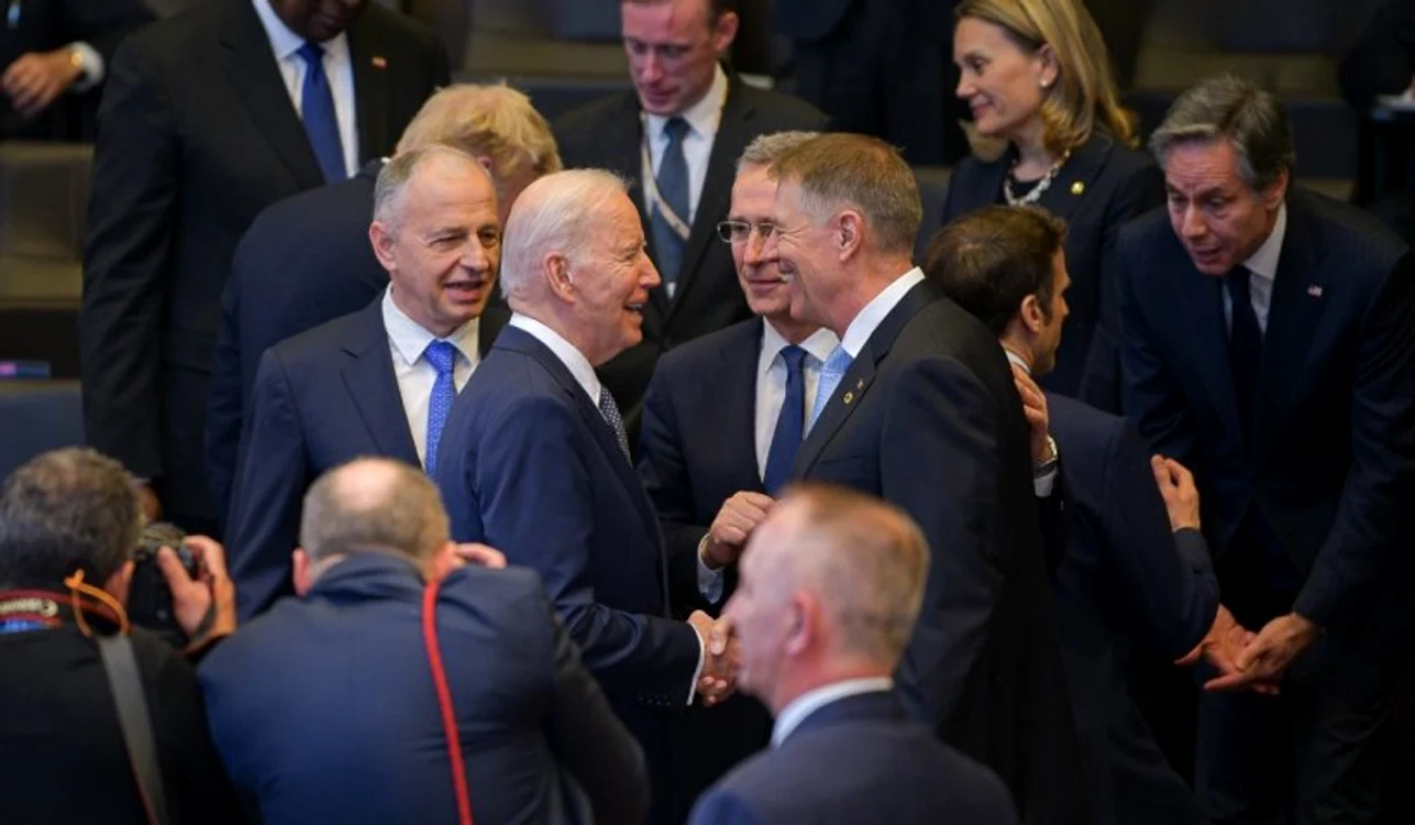 Joe Biden și Klaus Iohannis, o întâlnire pentru liniștea României. Sursa foto: captură antena3.ro