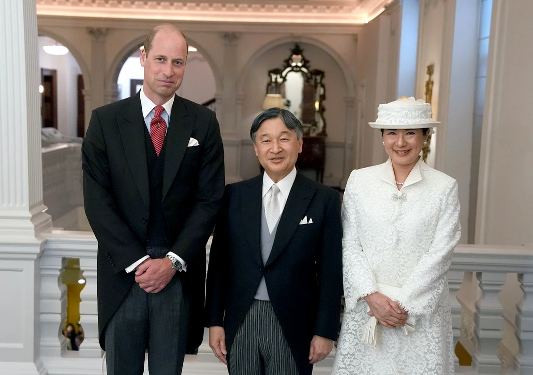 Prințul William, Împăratul Naruhito al Japoniei și Împărăteasa Masako Foto Getty Images (2) jpg