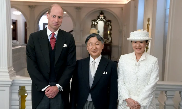 Prințul William, Împăratul Naruhito al Japoniei și Împărăteasa Masako Foto Getty Images (2) jpg