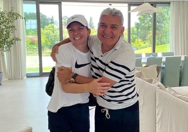 Simona și tatăl ei Stere Halep SURSA arhivă