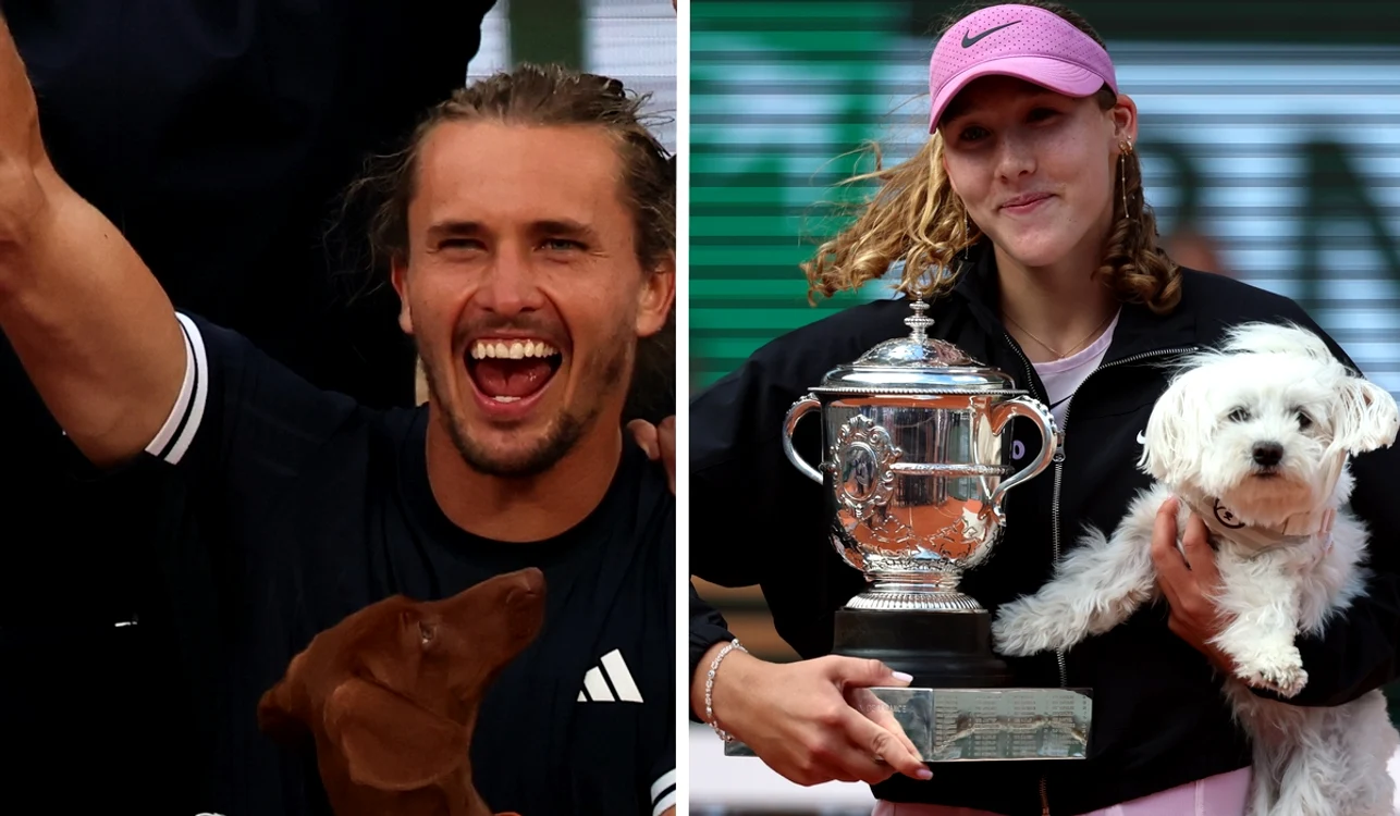 Alexander Zverev și Mirra Andreeva, campionii de la Roland Garros (FOTO: EPA)