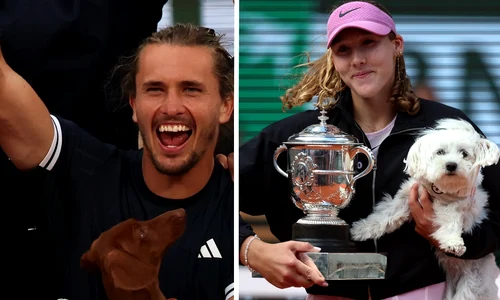 Alexander Zverev si Mirra Andreeva (EPA) jpg