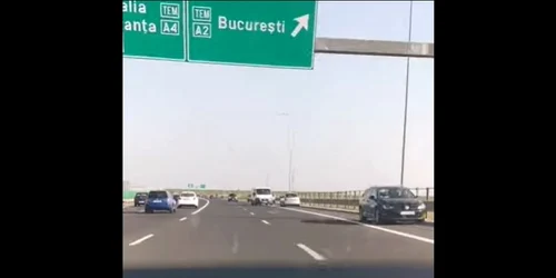 Pe contrasens pe autostrada Captură video