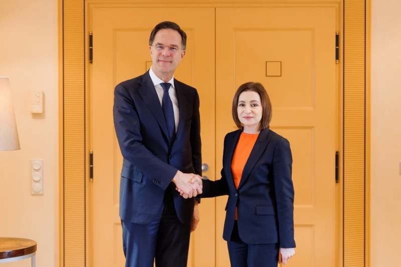 Maia Sandu, discuții cu Mark Rutte în marja Conferinței de Securitate de la Munchen