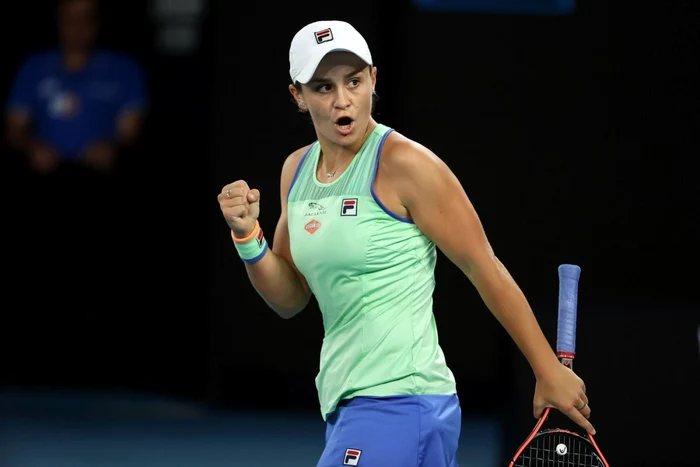 Ashleigh Barty a jucat pentru a doua oară set decisiv la Australian Open 2020 (primul tur, apoi optimi). Foto: Australian Open via Twitter