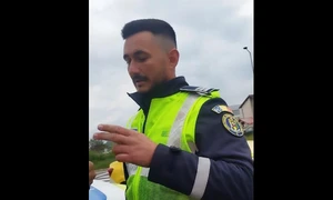 politist agresat verbal Piteşti captura video jpg