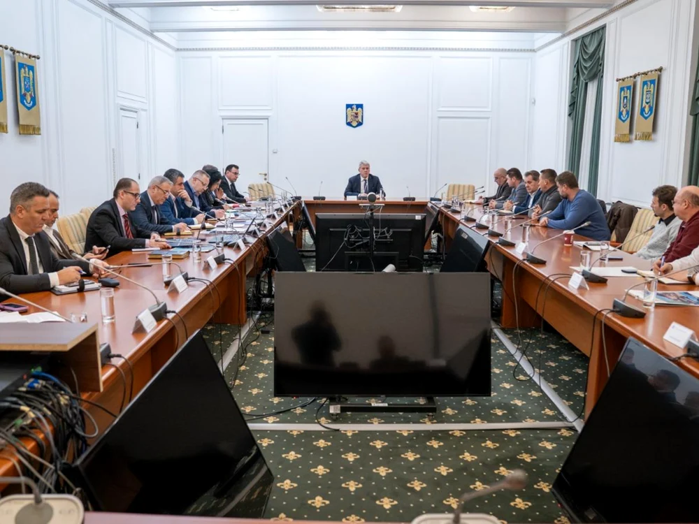 Întâlnire între ministrul Afacerilor Interne și liderii de sindicat/FOTO: Facebook MAI