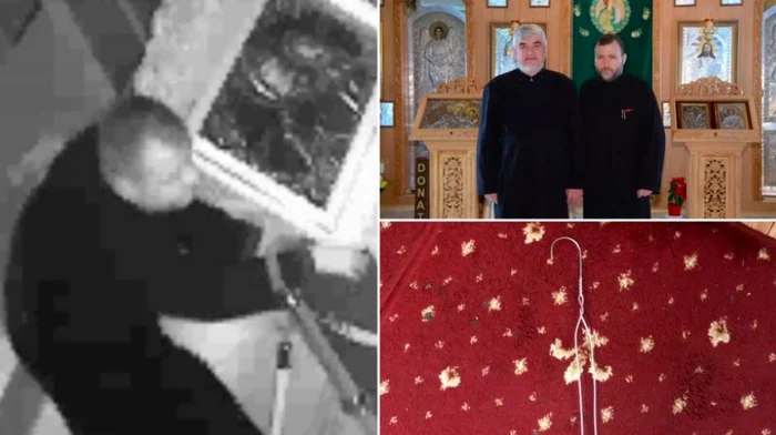 Viorel Olaru (dreapta), preot la Biserica Sf. Proroc Daniel din Berceni