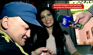 Tonciu nu a fost prea încântată de întâlnirea cu Biba Struja (captură: Pro TV) jpeg