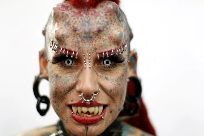 Maria Jose Cristerna, femeia-vampir din Mexic. FOTO thegloss.com
