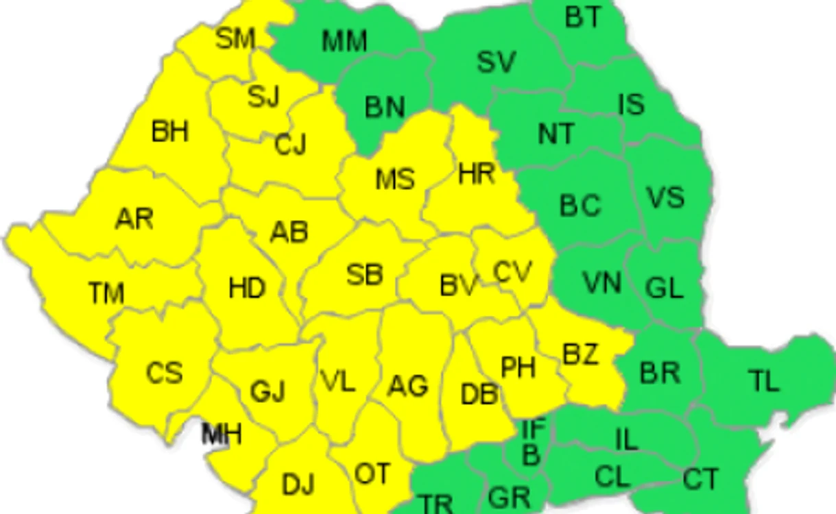 
    23 de judeţe vor fi afectate  