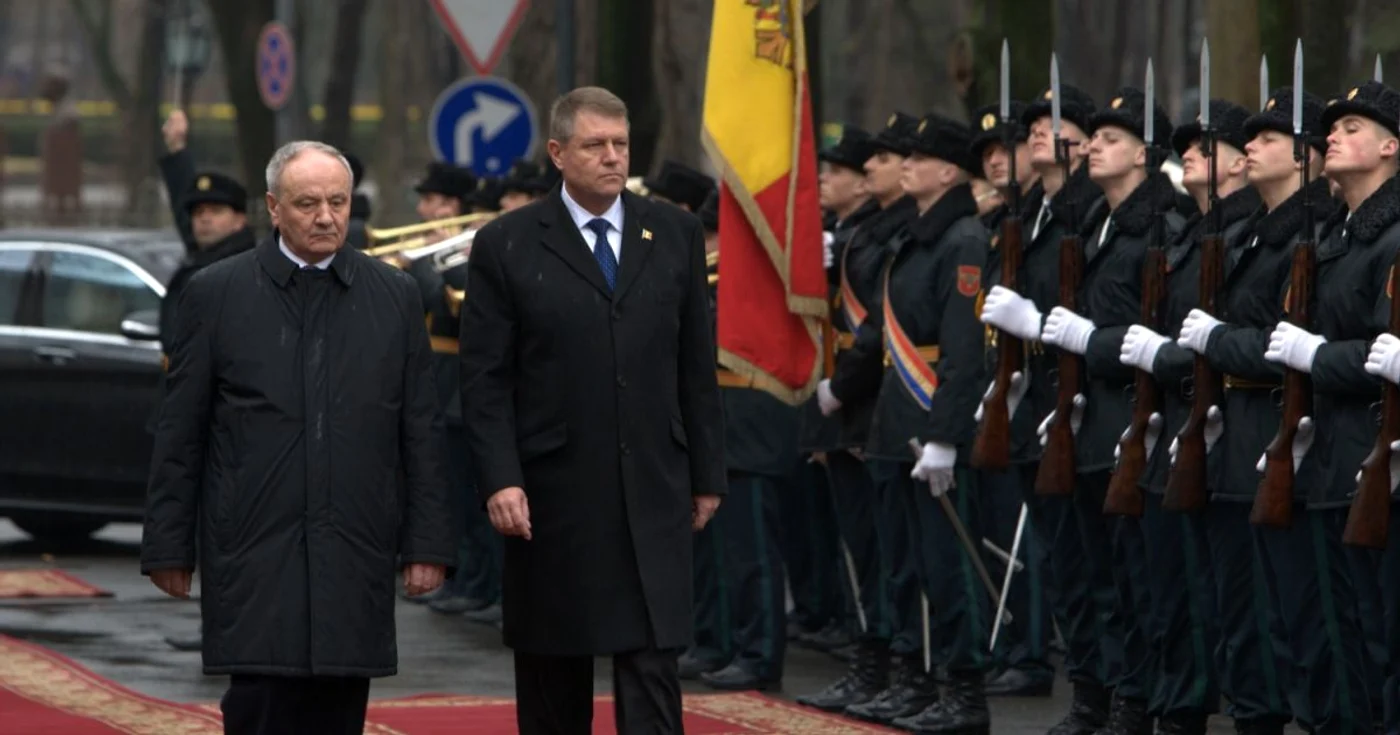 Klaus Iohannis, la Chişinău FOTO: Alexandru Tarlev