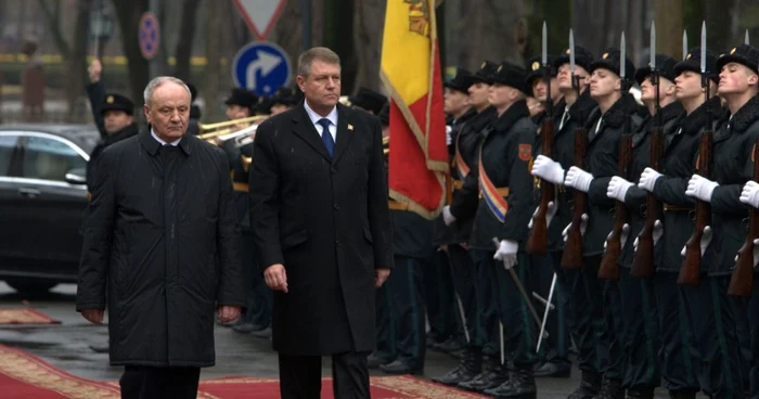 Klaus Iohannis, la Chişinău FOTO: Alexandru Tarlev