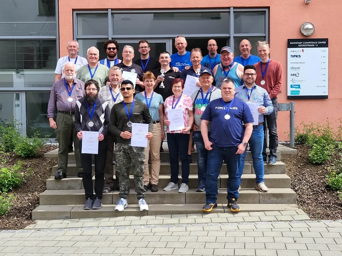 Participanții la Campionatul European de Moară din Germania FOTO Arhiva persoanală
