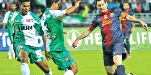 Messi s-a distrat cu fotbaliştii marocani