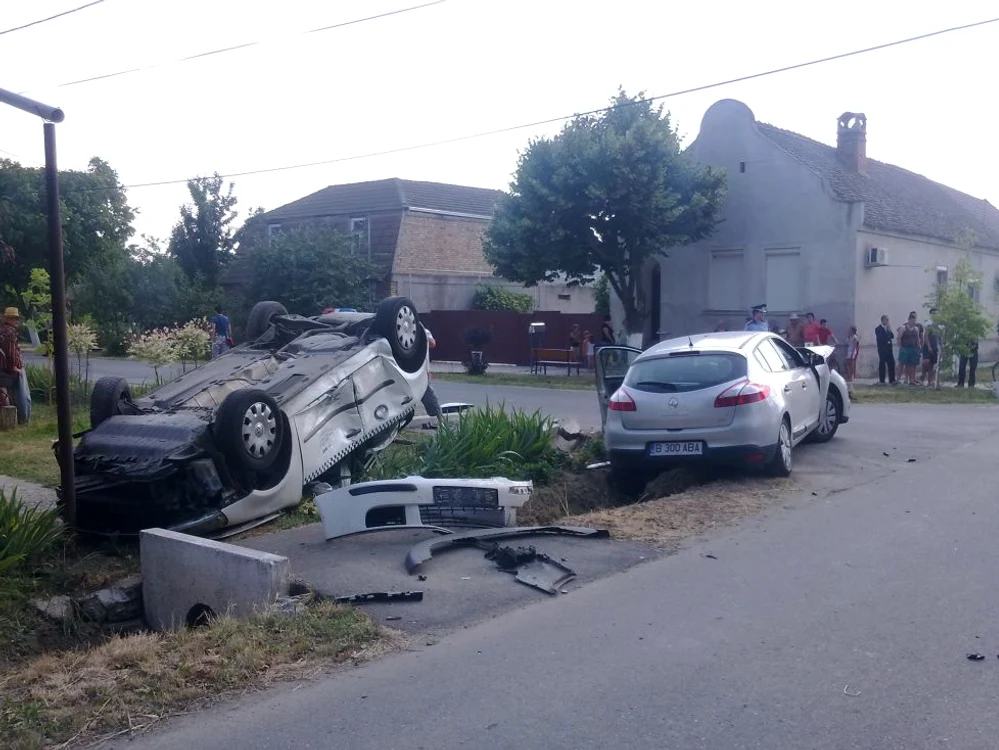 Accident spectaculos la Chişoda
