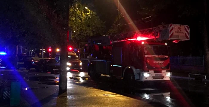 În urma incendiului nimeni nu a fost rănit FOTO ISU Timis