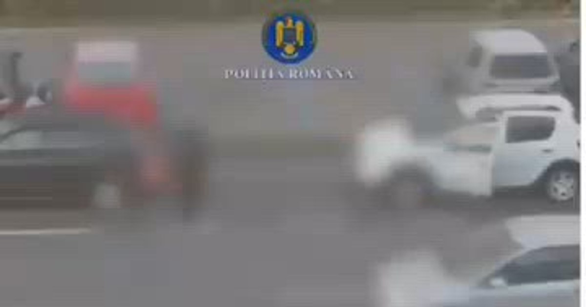 Viol de trafic: bărbat lovit și căzut pe asfalt după o tamponare.