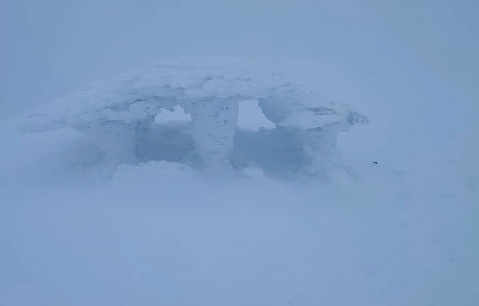 Viscol la munte. Foto: Salvamont Hunedoara