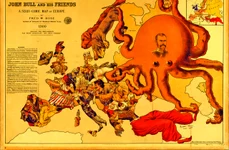 Hartă metaforică a Europei la începutul secolului XX (© Getty Images)