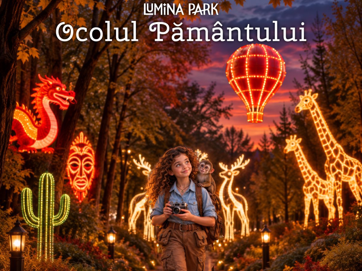 Cel mai mare parc de lumini din țară se deschide pe 16 octombrie în București, la Grădina Botanică