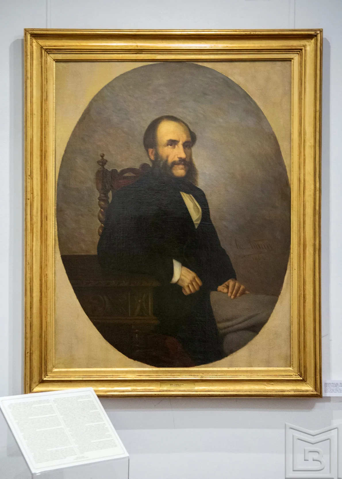 Portretul lui Barbu Catargiu, realizat de Theodor Aman, la scurt timp după asasinarea omului politic (© Muzeul Municipiului București)