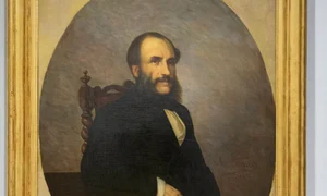 Portretul lui Barbu Catargiu, realizat de Theodor Aman, la scurt timp după asasinarea omului politic (© Muzeul Municipiului București)