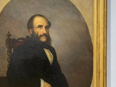 Portretul lui Barbu Catargiu, realizat de Theodor Aman, la scurt timp după asasinarea omului politic (© Muzeul Municipiului București)