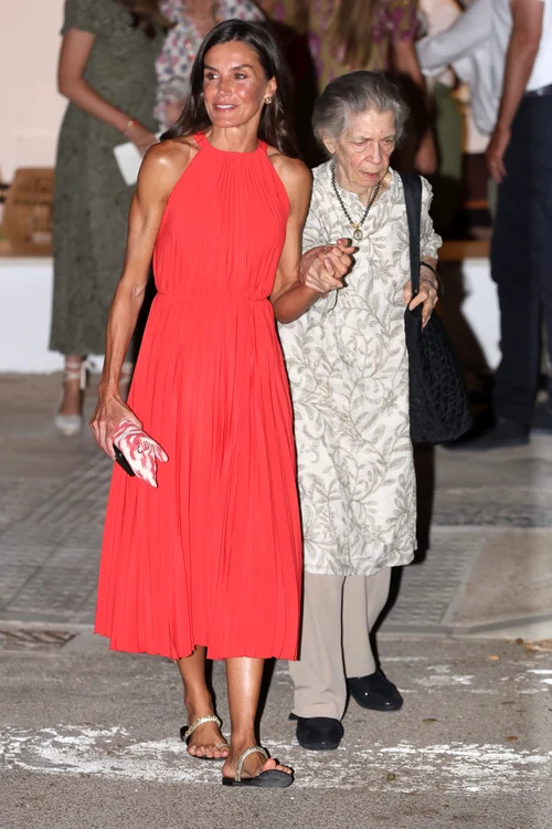 Regina Letizia și Prințesa Irene a Greciei după o cină de familie în Palma de Mallorca, Profimedia jpg